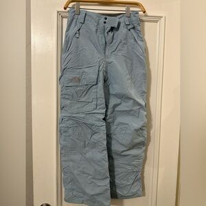 The North Face Gray and Light Blue Snow Pant